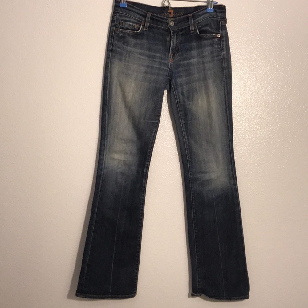 Women’s size28 “7 for All Mankind” aged jeans,Used